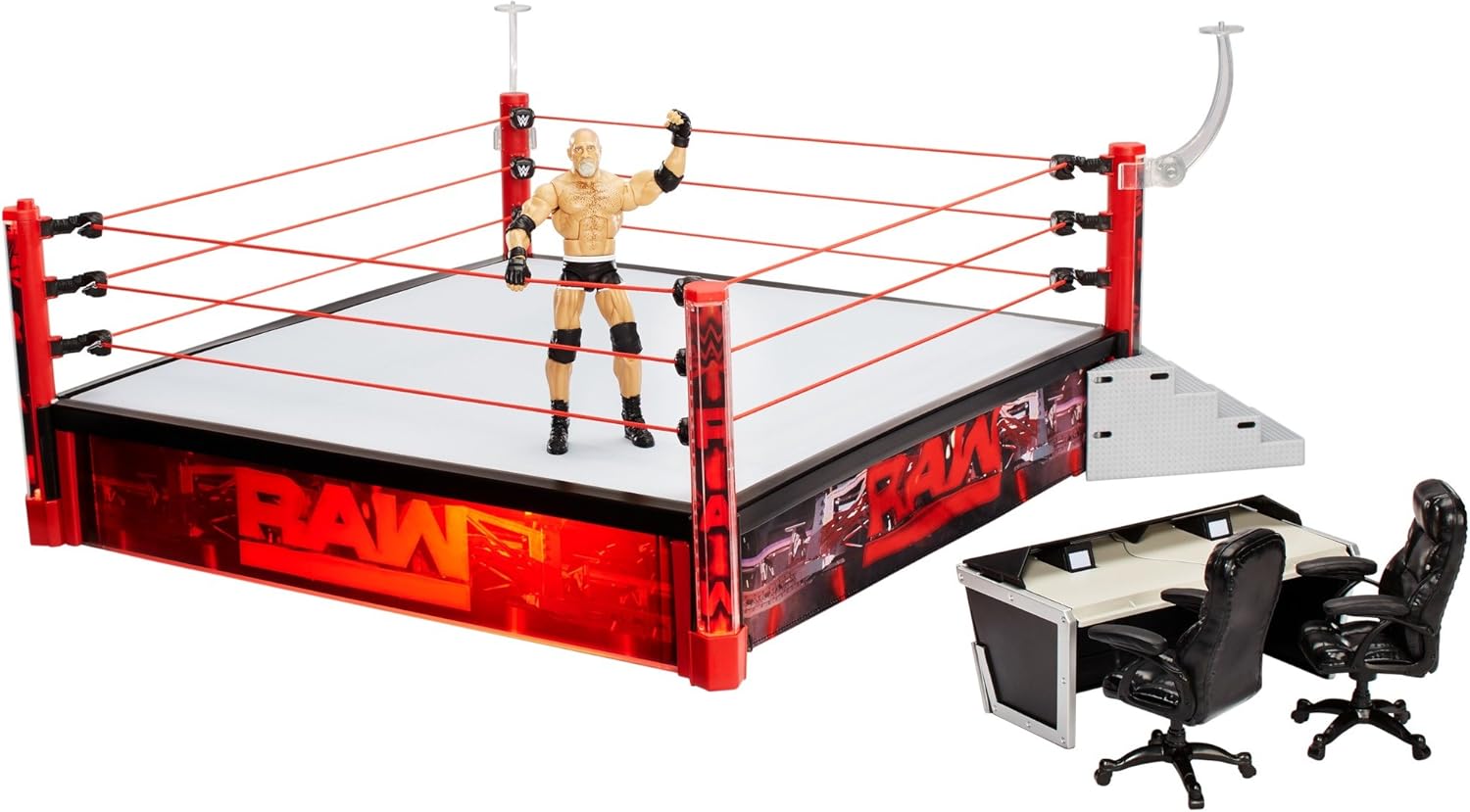 wwe raw wrestling ring toy