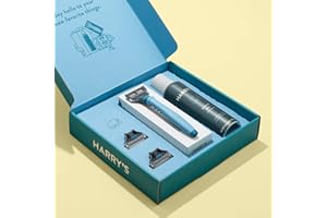 SEGMINISMART Harry's Holiday Gift Set with Limited Edition Flurry Blue Razor Handle
