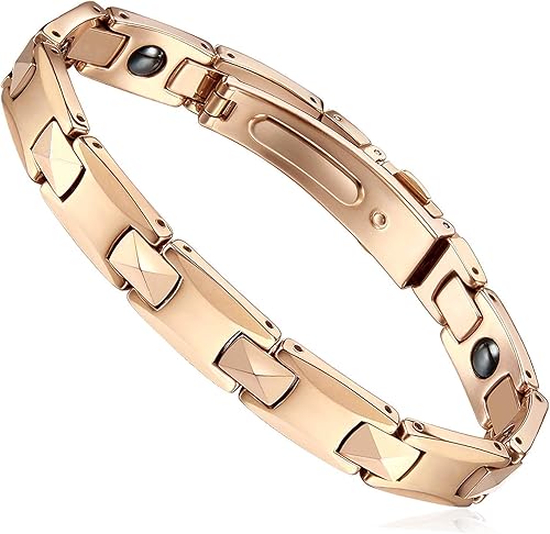 Amazon Juneブレスレット ゲルマニウム99 999 レディース チタン ヘマタイト アクセサリー ジュエリー 人気 プレゼントヨーロピアン バングル シンプル カジュアル ステンレス ピンクゴールド メンズ アップグレード バングル 通販