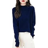 Chanyarn Women's 100% Merino Wool Seamless Sweater Mock Neck First-Line Ready to Wear Long Sleeve Knitted Pullover Tops