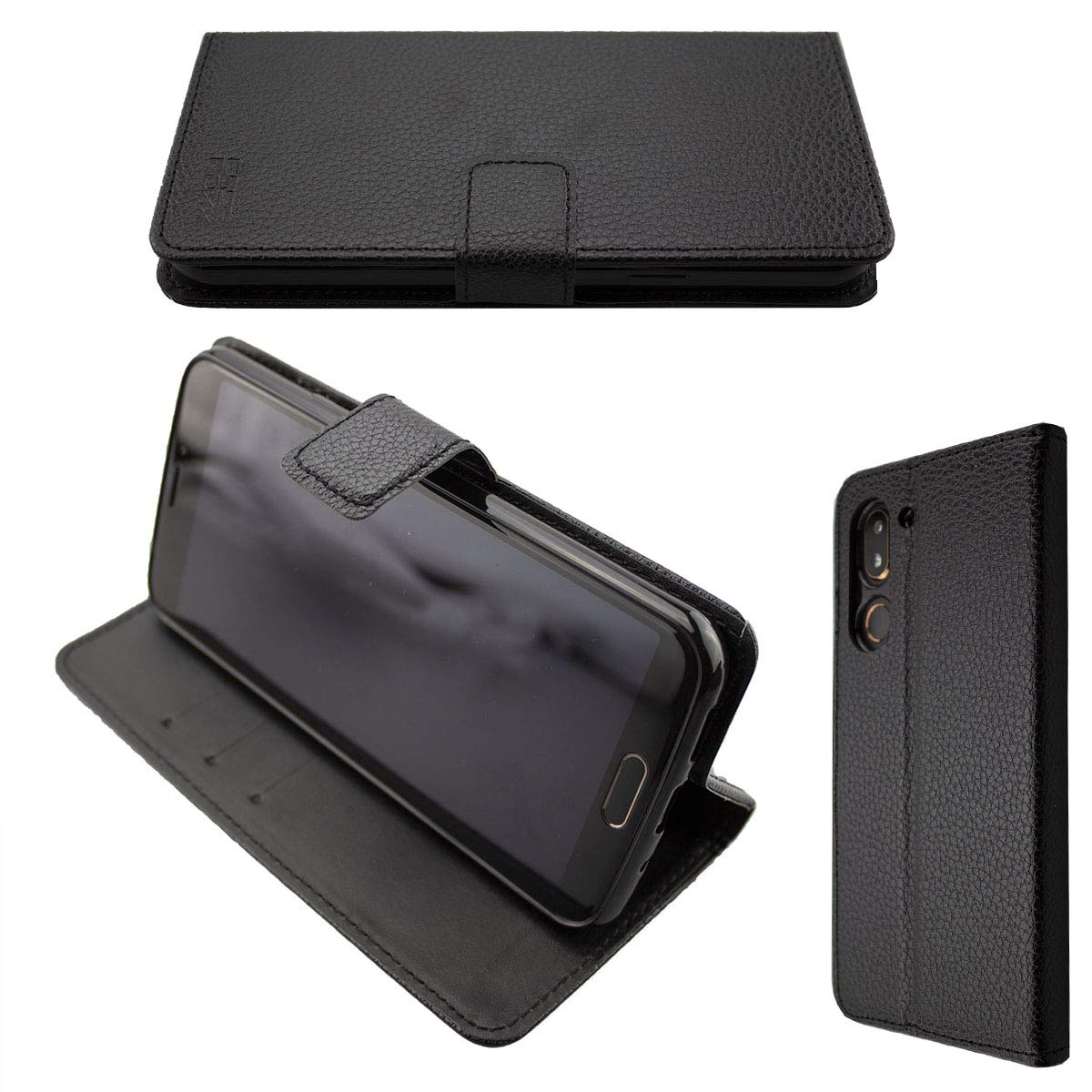 caseroxx Bookstyle-Case for Doro 8080/8062, Cover, faux leather, black, Card Slots & Magnetic Closure