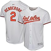 Gunnar Henderson Baltimore Orioles MLB Kids Youth 8-20 White Home Player Jersey