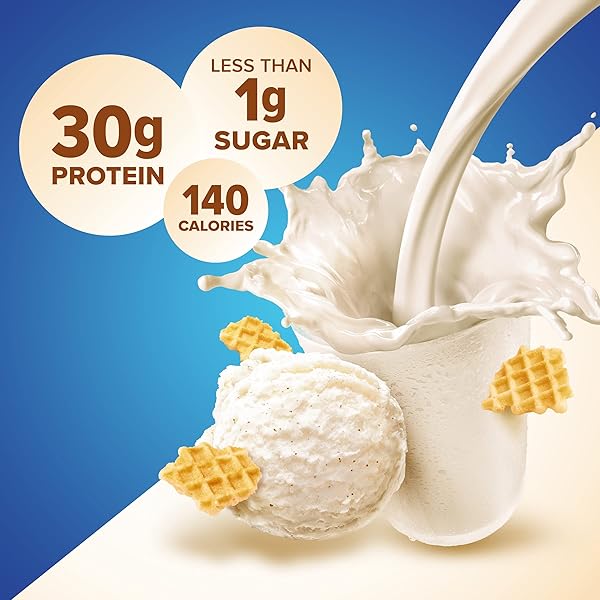 PURE PROTEIN VANILLA PROTEIN SHAKE, 30G COMPLETE PROTEIN, VITAMINS A, C, D, AND E PLUS ZINC TO SUPPORT IMMUNE HEALTH, READY TO DRINK AND KETO-FRIENDLY, 11OZ BOTTLES, 12 PACK