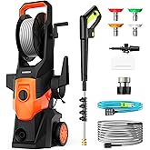 Pressure Washer, Power Washer with Foam Cannon High Pressure Washer for Cars, Fences, Patios, Decks, Patios and Driveway Powerwasher