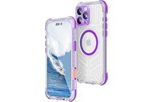 WIFORT for iPhone 16 Pro Max Waterproof Case, [IP68 Underwater] [Blue Light Filter Lens] [15FT Military Shockproof], Fit for 