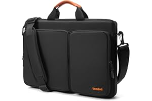 tomtoc 360 Protective Laptop Shoulder Bag for The New Razer Blade Pro 17, HP Envy Laptop 17 Inch, Dell Inspiron 17 3000 Lapto