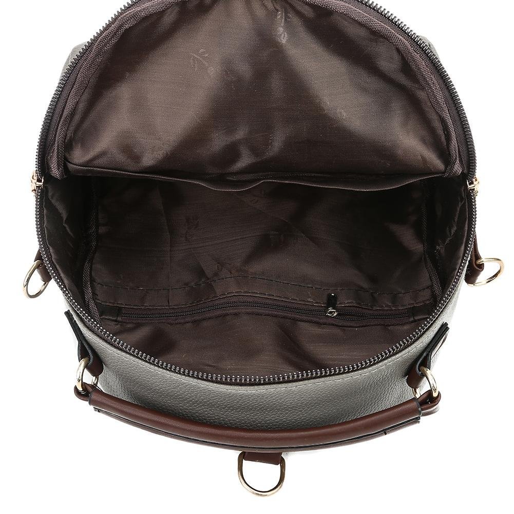 pu leather women messenger handbag mini casual zipper shoulder backpacks