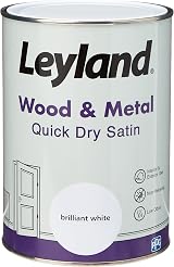 Leyland Wood & Metal Quick Dry Satin Brilliant White 1.25 Litre view 1
