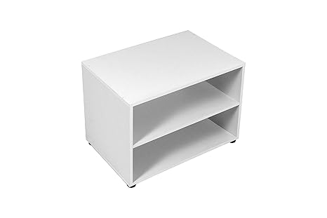 Homexperts 85317 TV-Stand VANCOUVER / TV-Regal in weiß dekor 60 cm breit / Modernes Regal für Fernseher mit praktischer Ablag