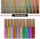 OCHILIMA Glitter Liquid Eyeliner Waterproof Long Lasting Shimmer Metallic Makeup view 4