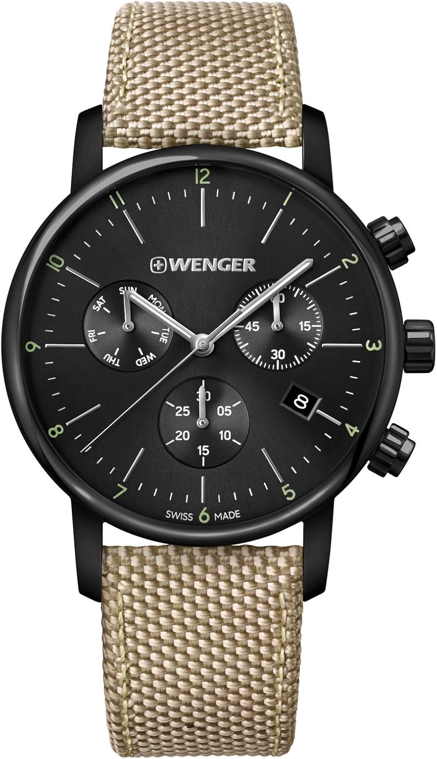 Wenger Men's Urban Classic Chronograph Swiss Made Analogue Quartz