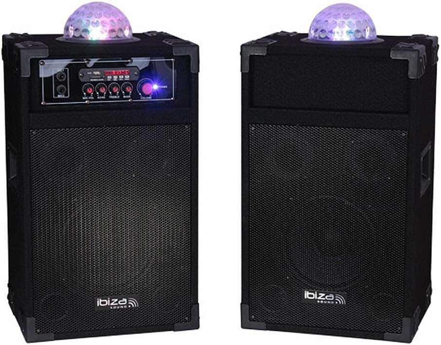 ALTAVOZ AUTOAMPLIFICADO SOUND DP235ASTRO 10" 2x175W (PAREJA) + EFECTO LED Amazon.es