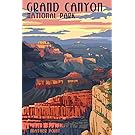 Grand Canyon National Park - Mather Point (9x12 Art Print, Wall Decor Travel Poster)