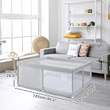 BEJOY Baby Playpen 125cm Safety Foam Mesh Door Anti-Slip Round Door view 2