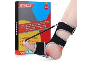 MYSEXY Plantar Fasciitis Night Splint - Upgraded Plantar Fasciitis Relief Braces For Women And Men Day Night - Ankle Brace Arch Support Achilles Tendonitis Relief Foot Drop Heel Pain Relief Comfortable & Adjustable