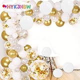 HYKJNBW White Balloons 50 Pack 12 inch Thick Latex Party Decor view 5