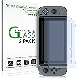 amFilm Tempered Glass Screen Protector for Nintendo Switch 2017 (2-Pack)