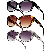 LADEESSE 3 Pack Bifocal Sunglasses For Women Stylish Reading Sun glasses for Women