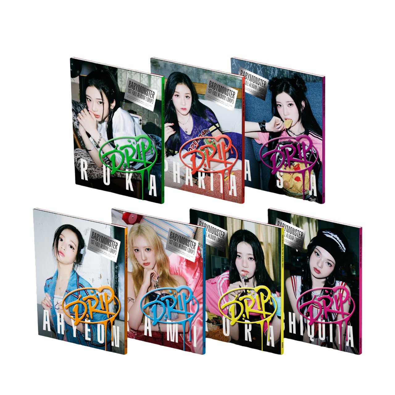 Photo 1 of BABYMONSTER 1st ALBUM [DRIP] TAG Member Random Version Photocards Sticker