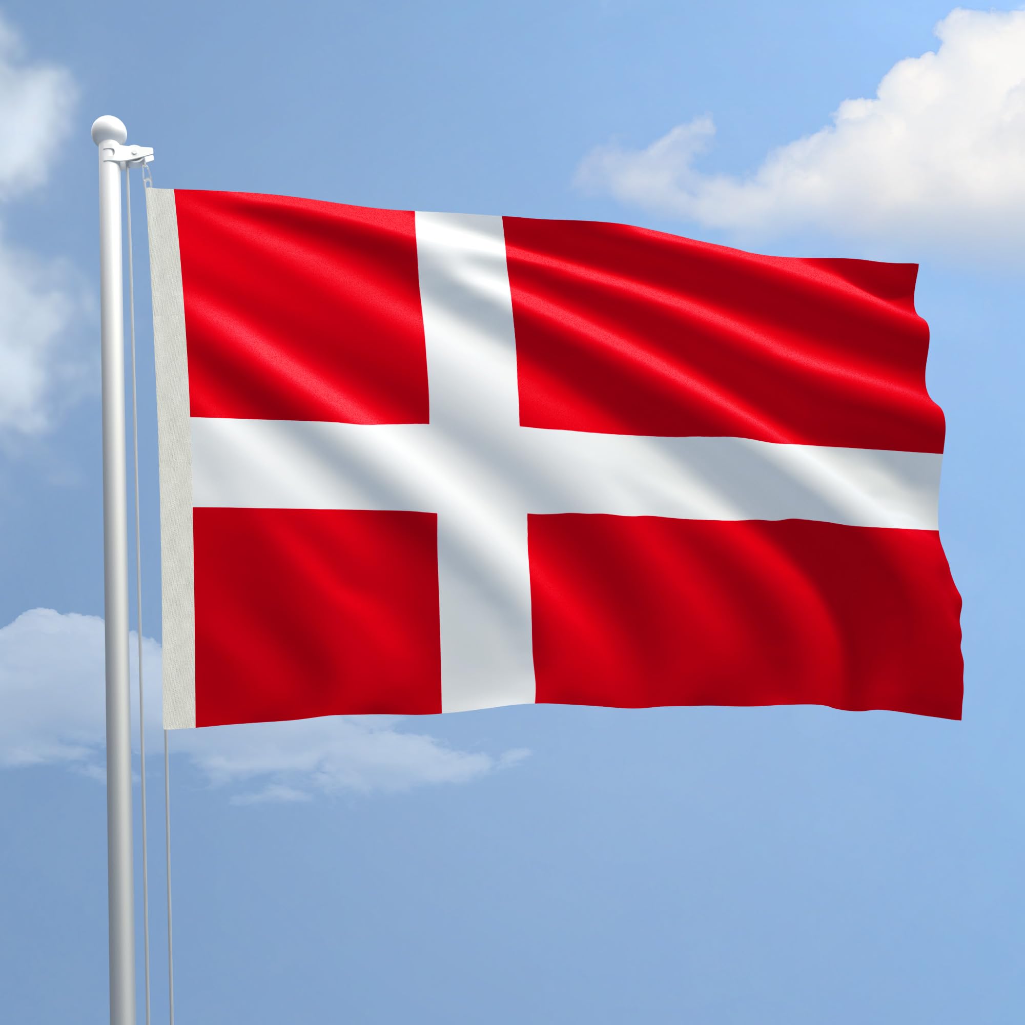 AL PRODUCTION Denmark Flag Nautical Fabric Size 100 x 150 to production
