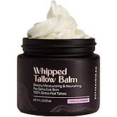 Beef Tallow for Skin (Vanilla Lavender 2 oz) - Whipped Tallow Balm for Face and Body - Natural Moisturizer for Sensitive Dry Skin - Handmade Body Butter - 100% Grass-Fed - Gentle Skincare