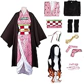 Yakisle Anime Cosplay Costume Kochou Outfit Cosplay Kimono Outfit Uniform Costume Full Set with Wig