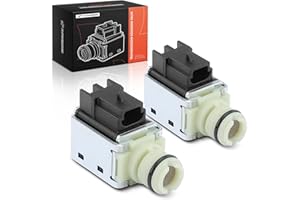 A-Premium 4L60E 4L65E 2Pcs Automatic Transmission Shift Solenoid Valve 24230298, 1-2, 2-3 or 3-4 Shift, Compatible with Buick