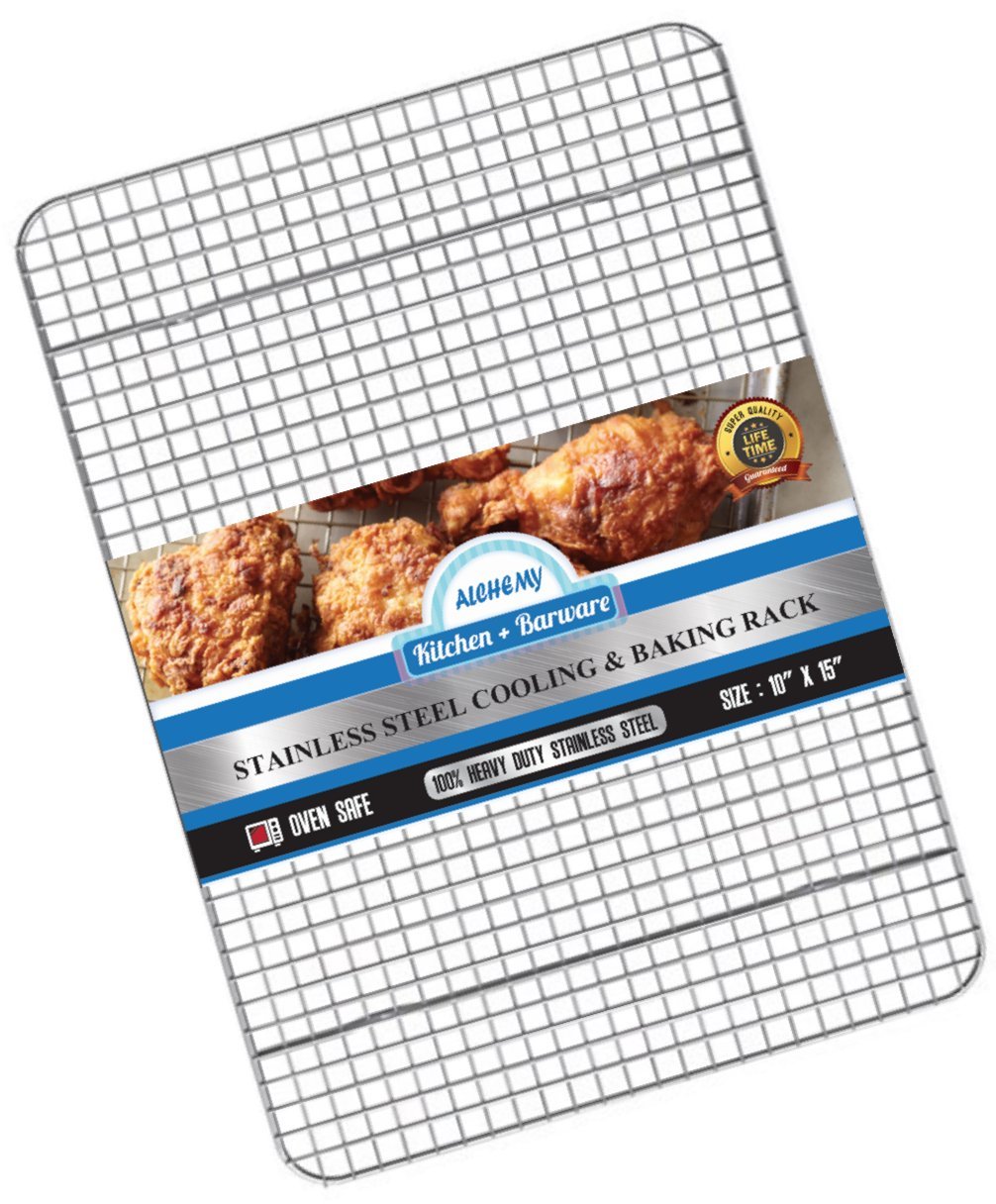 Oven Safe Cooling & Baking Rack. Easy to Clean 100 Stainless Steel