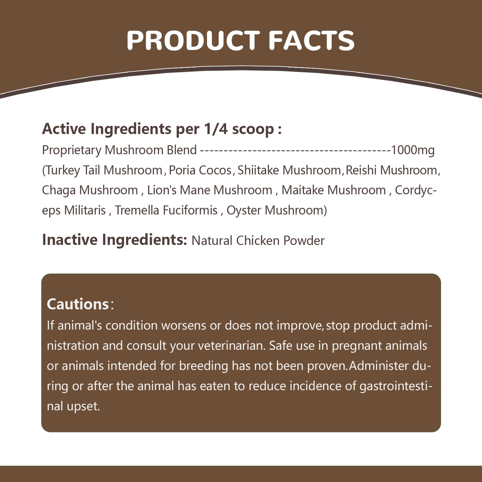 Turkey Tail Mushroom Powder for Dogs, Organic 10 Mushroom Blend for Lipoma Lumps and Bumps, Dog & Cat Herbal Supplements Probiotic with 50% β-Glucan, Joint Gut Immune Skin Support-45 Day Supply