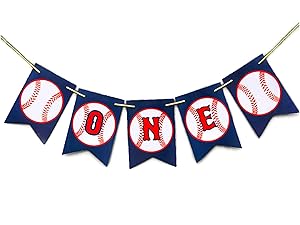 Baseball One High Chair Banner Baseball One Banner 1st Birthday Sports Banner Baseball Theme Party Baseball Baby shower Banner One High chair Birthday Party Decors