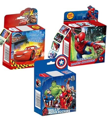 Minis Stickers Marvel 7 Spiderman Et Décorations - 1 Planche De 30 Cm X 30 Cm