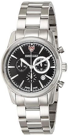 Swiss Eagle Analog Black Dial Mens Watch-SE-9067-11