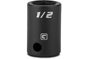 Capri Tools CP53053 1/2-Inch Shallow Impact Socket, 3/8-Inch Drive, 6-Point, SAE