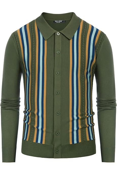 PJ PAUL JONES Mens Shawl Collar Cardigan Sweaters Knit Textured Sweater Button Down Cardigans At