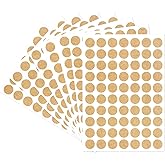 Starboling Kraft Paper Dot Stickers, Round Color Coding Labels, 1/2 Inch, 1400pcs