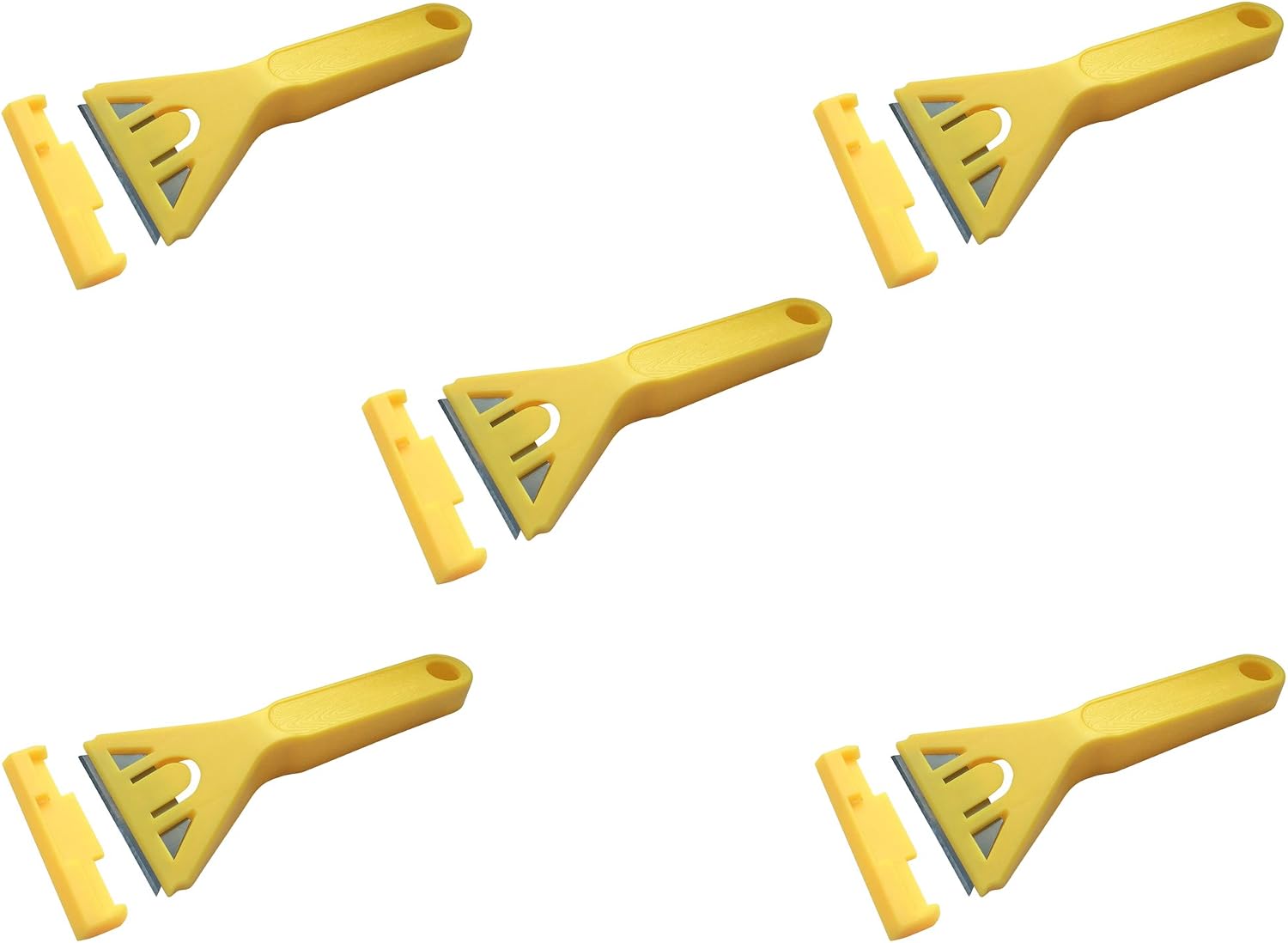 5 Pack Window Scraper - Decorators and Painters Tool for Removal of Paint from Glass & Windows - 5 Scrapers with Guard - Image 4