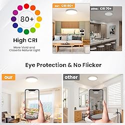 NIORSUN 12 inch Flush Mount LED Ceiling Light