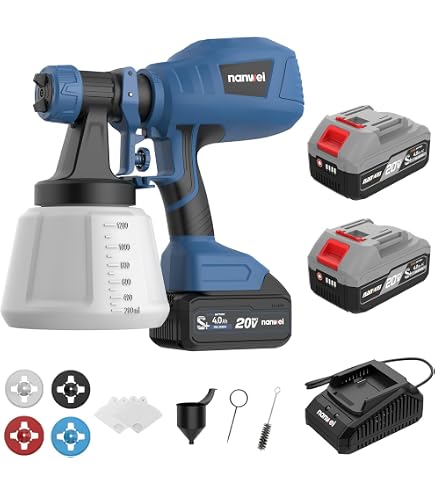 Lackiersystem Akku Einhell Power X-Change Akku-Farbsprühsystem TC-SY 18/60 Li-Solo – Kabelloses Sprühgerät Für Farben & Lacke (0,8 L Behälter)