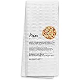 TNUW Pizza Definition Kitchen Towels 16x24In, Pizza Decorations for Kitchen Decor