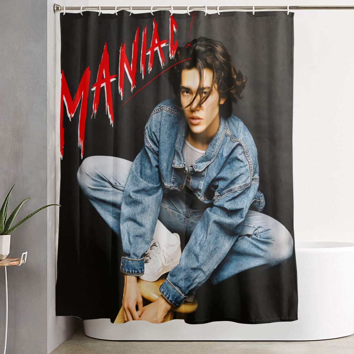 KATHRYN TIMOTHY Conan Gray Shower Curtain Durable Bath Curtain Waterproof Bathroom Curtain with 12 Hooks 70 L x 59 W…