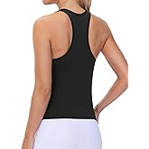 THE GYM PEOPLE Racerback Workout Tank Tops for Women Slim Fit Sleeveless Basic Athletic Running Yoga Shirts