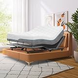 Queen Size Adjustable Bed Frame,12 Inch Gel Memory Foam Mattress, Adjustable Bed Base with Adjustable leg height,Separate Head/Foot Lift,Easy Assembly,Smart Electric Beds, Anti-Snore/Zero Gravity