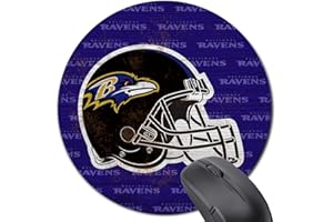 Malogtan Gaming Mouse Pad，Purple Black Retro Design Football Sport Mousepad with Non-Slip Rubber Base for Laptop and Desktop,Fans Gift for Boy Man Husband