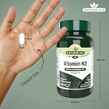 Natures Aid Vitamin K2 100mcg with Vitamin D3 MenaQ7 30 Capsules view 3