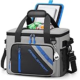 Maelstrom 30 Can Large Leakproof Soft Cooler Bag, Insulated Collapsible Ice Chest with Bottle Opener, Portable for Beach, Camping, Travel & Shopping
