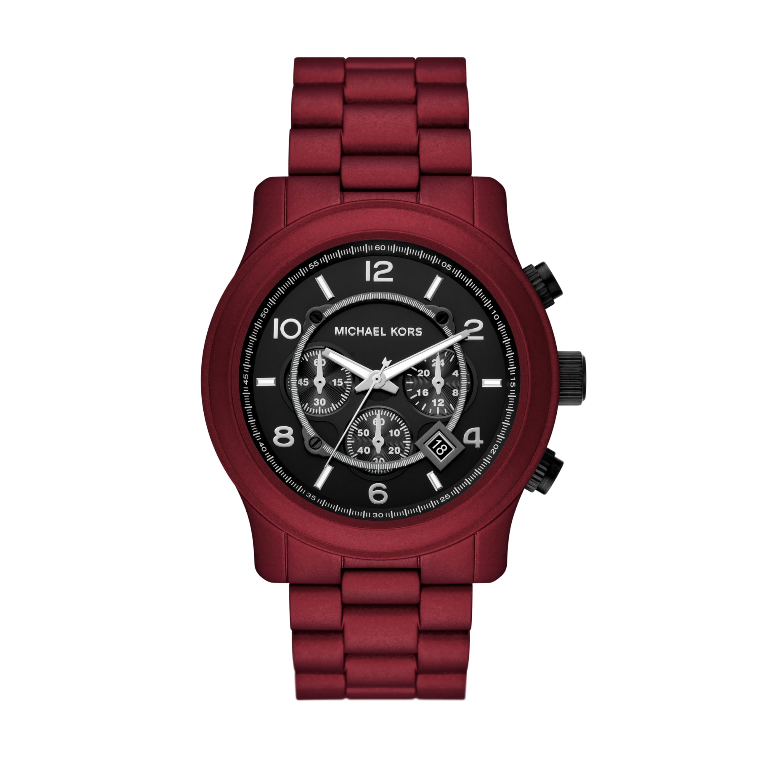 Michael Kors Runway Chronograph Red Stainless Steel Men’s Watch (Model: MK9148)