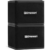 Emerson EAS-3006-BK Sound Blox – Wireless Magnetic Stackable Bluetooth Speakers, Instant Connect, Multi-Room Audio, USB-C Charging, Built-in Subwoofer