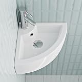 Home Supplies Wall Mounted Ceramic Bathroom Basin 13.5x43.5x32 White view 7
