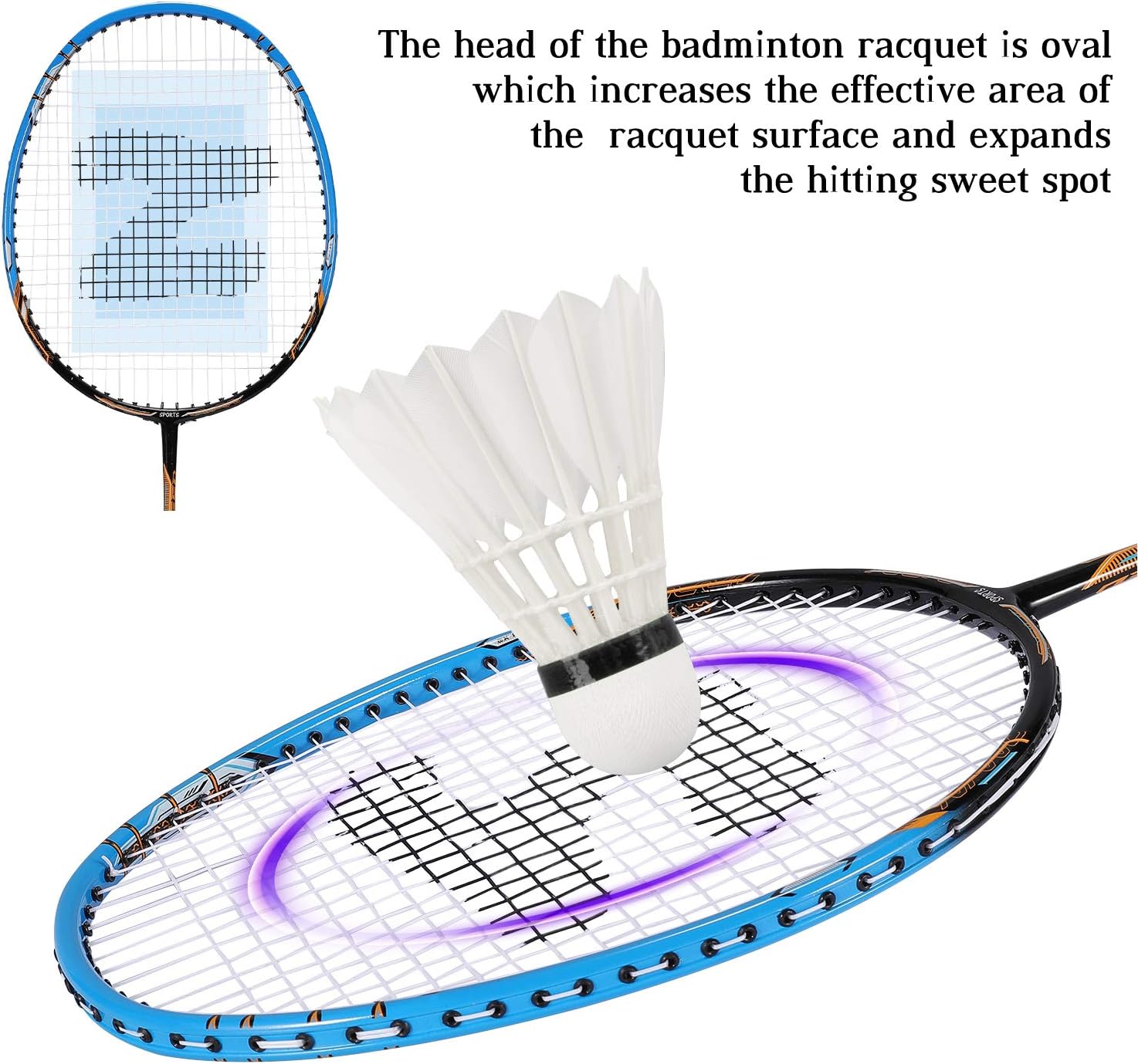 Fostoy Badminton Rackets Lightweight Carbon Fiber Badminton Racquets