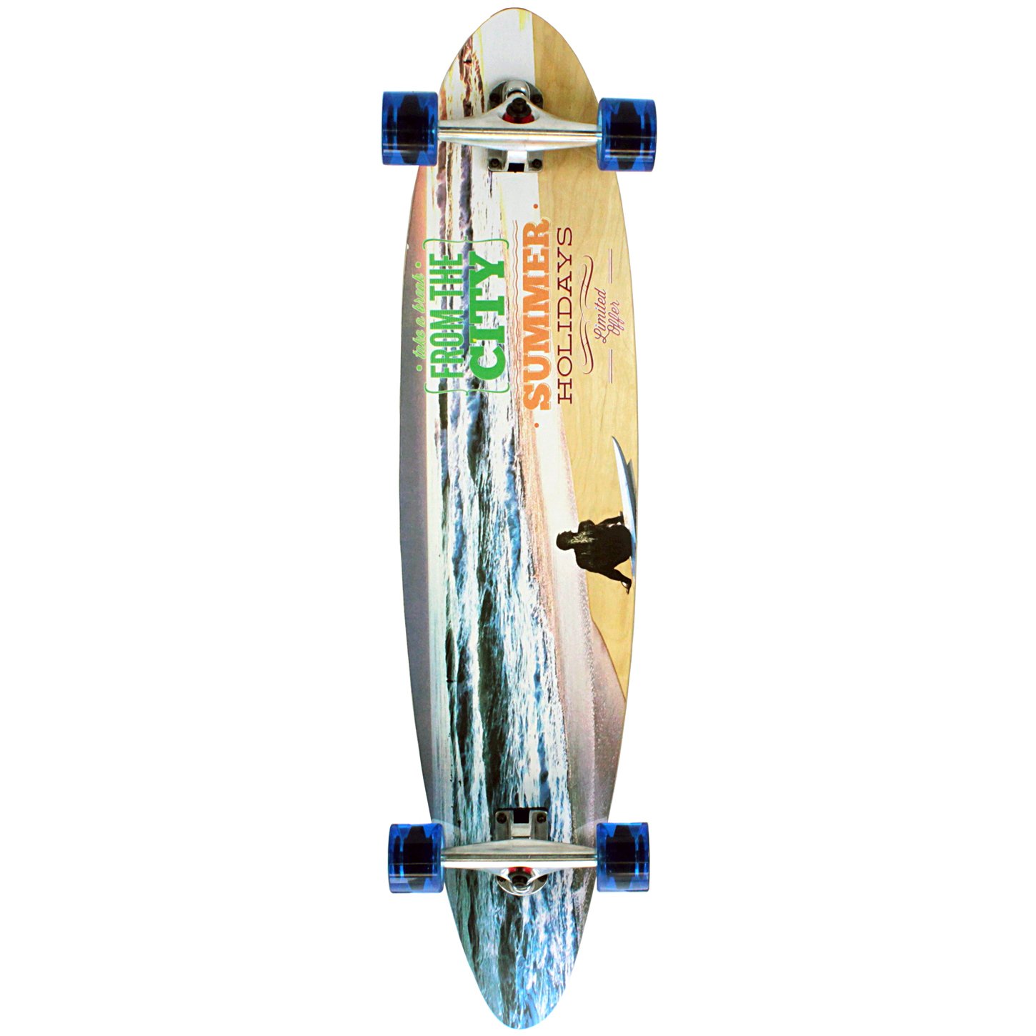 Longboards Landyachtz Totem 41 Blaze Red Longboard Complete Skateboard 9.9 x 41